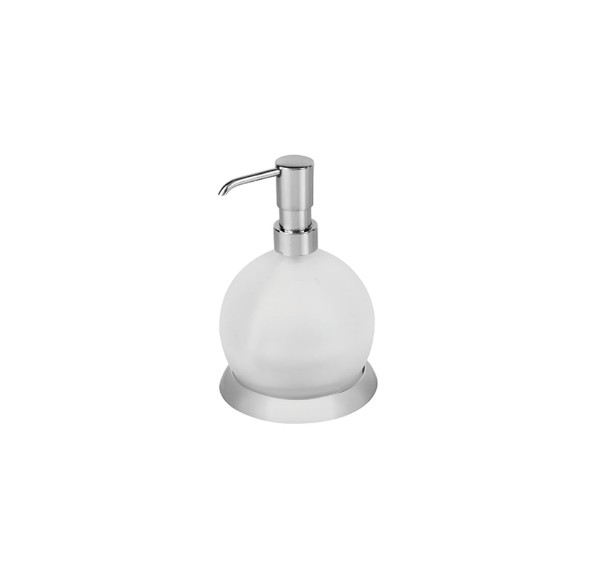 Newarc glass soap dispenser