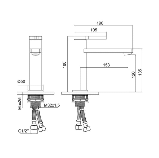 Newarc Bold Sink Faucet