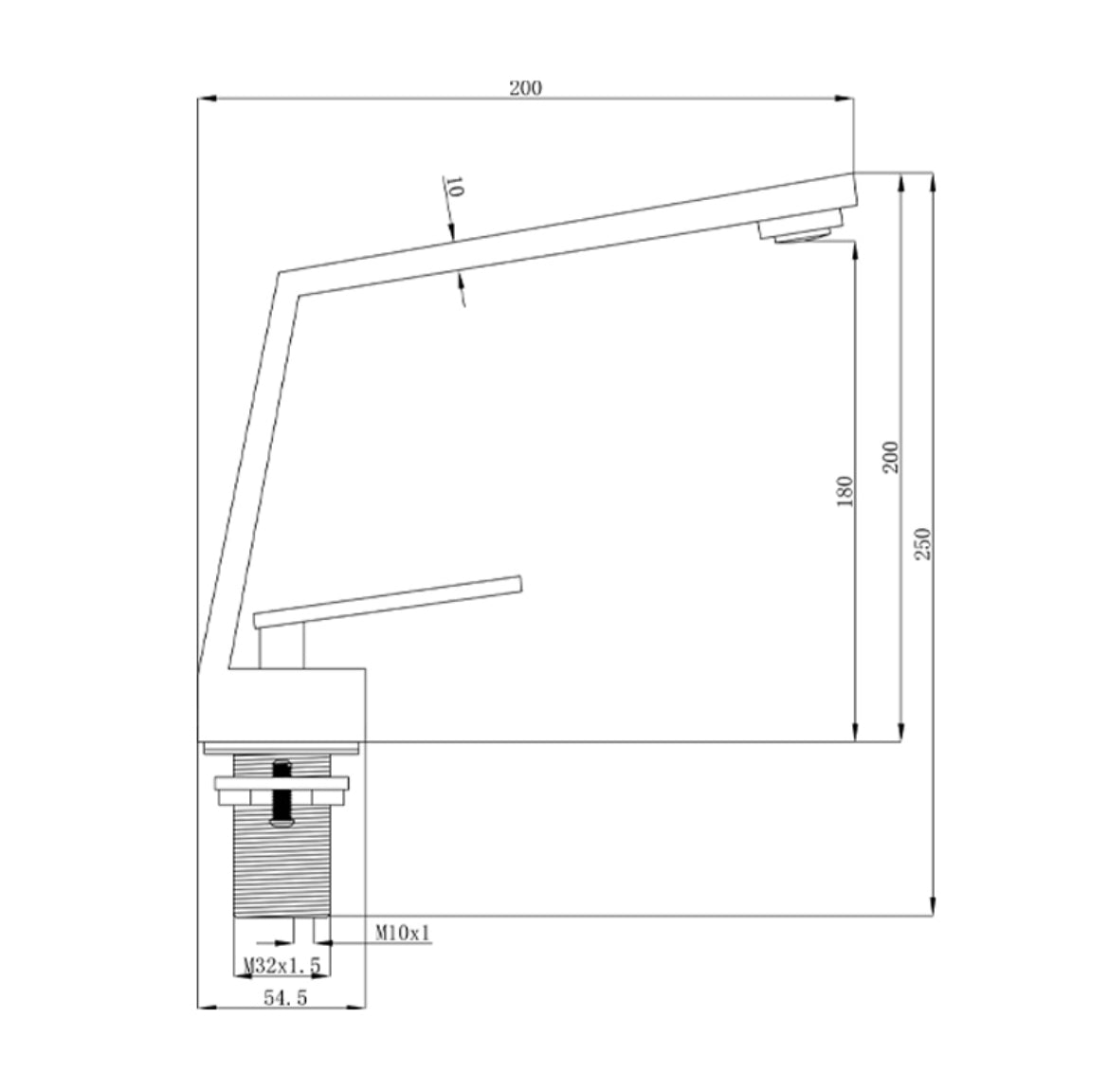 Newaarc Step Hole Basın Mıxer - Wortex